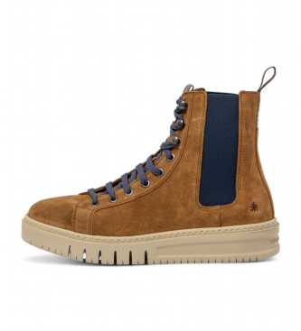 Botines de piel 1779S marrón (45), Plano, Cordones, Casual, Art outlet 2024.