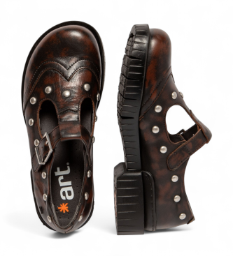 Art para mujer. 11834S1EG003_012 Zapatos de Piel 1834S Oxford marrón 4