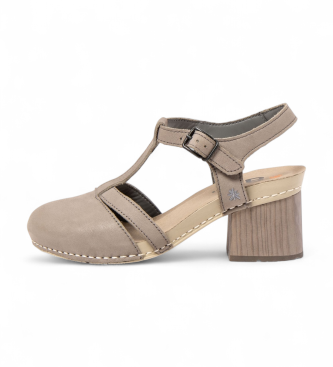 Art para mujer. 1187413EW003_039 Sandalias de Piel 1874 I Wish gris (38), 5 a 8cm, Hebilla, Casual, Clásico