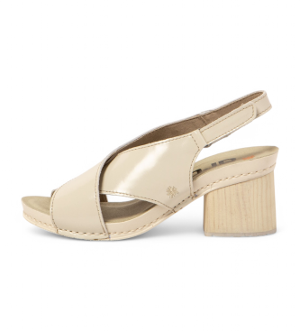 Art para mujer. 1187811ZZ003_020 Sandalias de piel 1878 I Wish beige (36), 5 a 8cm, Velcro, Casual