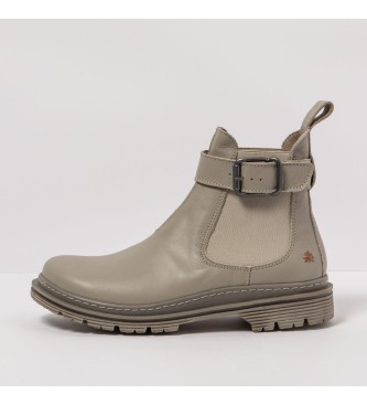 Art para mujer. 1189212SF003_020 Botines de piel 1892 Nappa Sesame/ Birmingham (37), Beige, Plano, 1 a 3cm, Casual