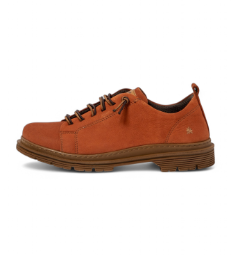 Art unisex. 1189712MH003_006 Zapatos de piel 1897 Birmingham naranja (43), Plano, 3 a 5cm, Cordones, Casual