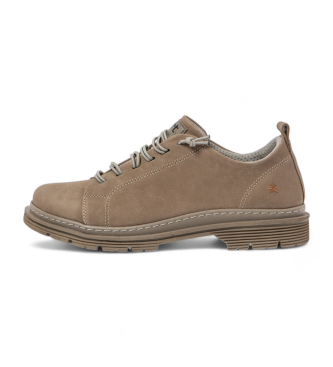 Art unisex. 118971220003_020 Zapatos de piel 1897 taupe (36), Plano, Cordones, Casual