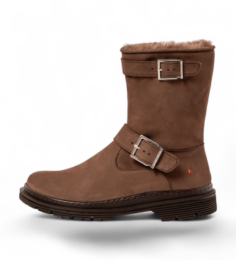 Art para mujer. 119031112003_012 Botas de Piel 1903 Birmingham marrón (40), Plano, Cremallera, Casual