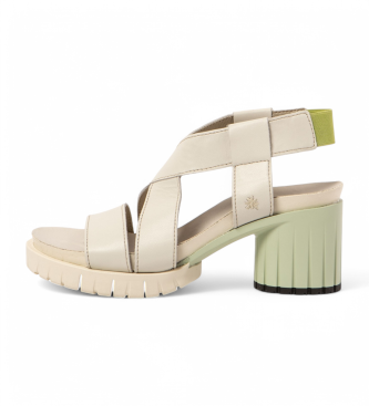 Art para mujer. 1192111ZZ003_020 Sandalias de piel 1921 Malibu beige (41), 5 a 8cm, Velcro, Casual