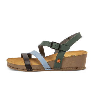 Art para mujer. 1193013Y5003_0MU Sandalias de piel 1930 I Live multicolor (39), 3 a 5cm, Hebilla, Casual