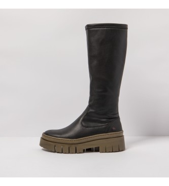 Art para mujer. 1195611UK003_001 Botas de piel 1956 Nappa negro, b urdeos (39), Plano, Cremallera, Casual