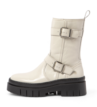 Art para mujer. 1195812ZZ003_020 Botines de piel 1958 beige (37), 3 a 5cm, Cremallera, Casual