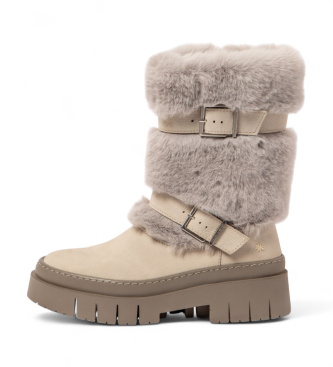 Art für Damen. 119681124003_017 Lederstiefel 1968 Amberes beige (41), Wohnung, Reißverschluss, Lässig