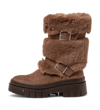 Art für Damen. 119681112003_012 Lederstiefel 1968 Amberes braun (41), Wohnung, Reißverschluss, Lässig