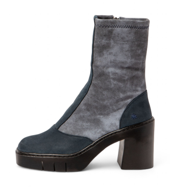 Artvoor vrouwen. 1197312EI003_0B0 Enkellaarsjes 1973 Berna blauw (36), 5 tot 8 cm, Ritssluiting, Casual