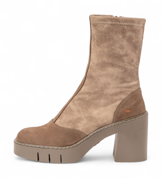 Art para mujer. 1197312TI003_020 Botines de Piel 1973 Berna beige (36), 8 a 10cm, Cremallera, Casual