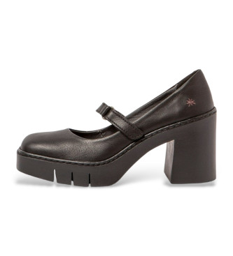 Merceditas de piel 1977 burdeos (41), 8 a 10cm, Velcro, Casual, Art outlet 2024.