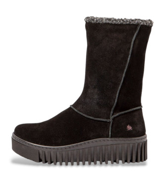 Art para mulher. 115111101003_001 Botins em pele 1511 preto (38), Couro, Plano, Zíper, Casual