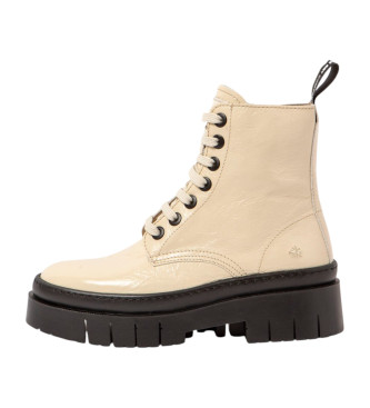 Artvoor vrouwen. 1195313ZZ003_020 Leren enkellaars 1953 Amberes beige (41), Leer, 3 tot 5 cm, Veters, Casual