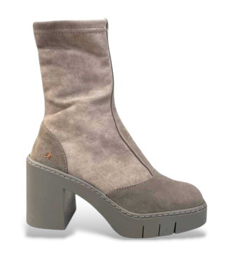 Art para mujer. 1197312TI003_020 Botines de piel 1973 taupe, beige (36), 3 a 5cm, Cremallera, Casual