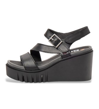 Art Für Damen. 120801101003_001 Ledersandalen 2080 Schwarz (38), 8 Bis 10 Cm, Schnalle, Lässig