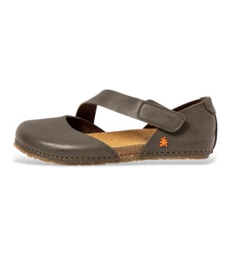 Art för kvinnor. 103843220003_0G3 Läder Sandaler 0384 Creta brun grönaktig brun (41), Hud, Karta, Kardborreband, Casual