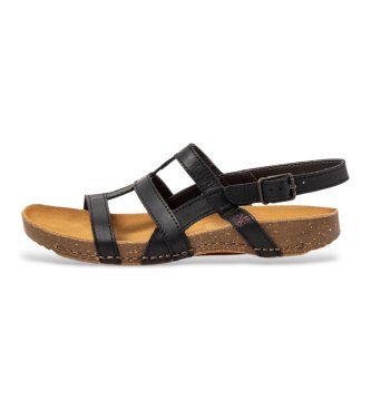 Art para mujer. 111381101003_001 Sandalias de Piel 1138 I Breathe negro (41), Plano, Hebilla, Casual