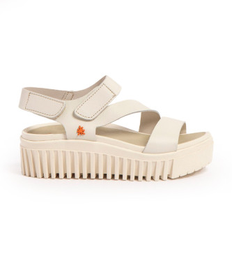 Art para mujer. 1157321ZZ003_020 Sandalias de Piel 1573 Brighton beige (38), 3 a 5cm, Velcro, Casual
