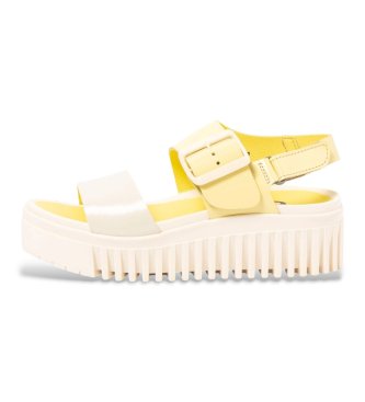 Art para mujer. 1157831GN003_0MU Sandalias de Piel 1578 Brighton amarillo (39), 3 a 5cm, Hebilla, Casual
