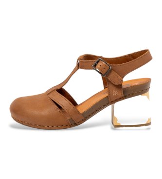 Art para mujer. 118741323003_023 Sandalias de Piel 1874 I Wish marrón (40), 5 a 8cm, Hebilla, Casual