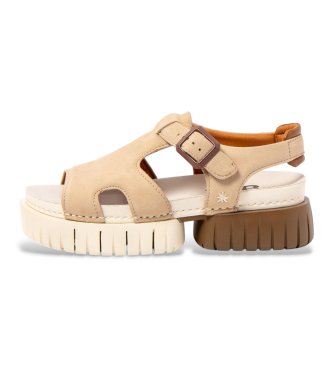 Art para mujer. 1188211GA003_0MU Sandalias de Piel 1882 Madeira beige (40), 5 a 8cm, Hebilla, Casual