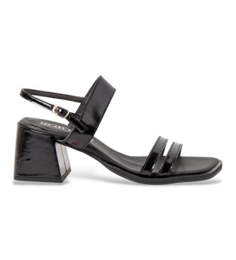 Art para mujer. 120101101003_001 Sandalias de Piel 2010 Verona negro (42), 5 a 8cm, Hebilla, Casual, Clásico