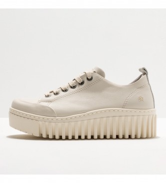 Art para mujer. 115351120003_020 Zapatillas 1535 Brighton beige (42), Piel, 3 a 5cm, Cordones, Casual