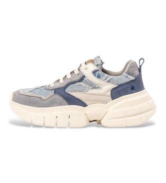 Art para mujer. 11635S1S7003_0MU Zapatillas 1635S Athens azul (37), Tela, Plano, Cordones, Casual