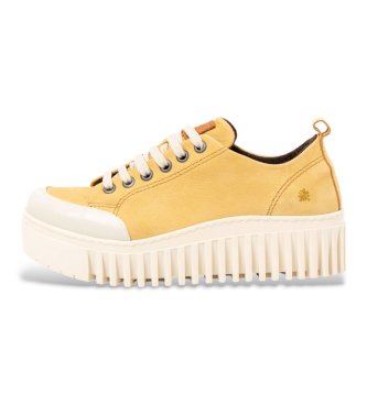 Art para mujer. 1153517F5003_024 Zapatos Brighton amarillo (37), Piel, 3 a 5cm, Cordones, Casual