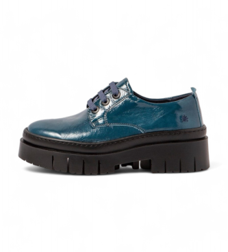 Art para mujer. 1195213WO003_0G3 Zapatos de Piel 1952 Amberes azul (36), 3 a 5cm, Cordones, Casual