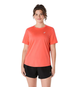 Asics para mujer. 2012D170 Camiseta Core Ss coral (S), Deportivo, Sintético, Running, Multideporte, Manga corta
