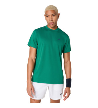 Asics Para Hombre. 2041A339 Camiseta Court Ss (Xl), Casual, Deportivo, Verde, AlgodóN, Multideporte, Manga Corta, Sostenible-image