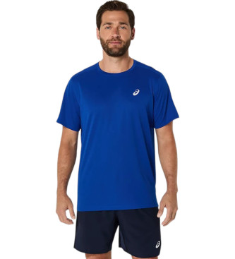 Asics para hombre. 2011D221 Camiseta de manga corta Core azul (L), Deportivo, Sintético, Multideporte, Sostenible