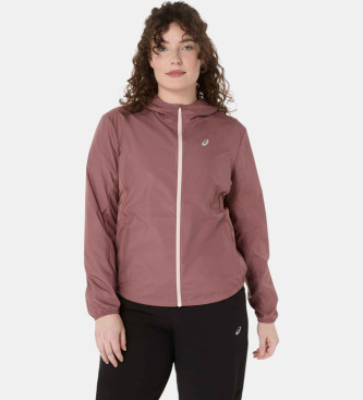 Asics para mujer. 2012D180 Chaqueta Core rosa (XS), Casual, Deportivo, Multideporte, Poliéster
