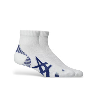 Asics unisex. 3013B358 Set 2 Pares de Calcetines Cuchioned Run Quarter blanco (L), Homewear, Deportivo, Algodón