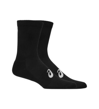 Asics Unisex. 3033C302 Set De 6 Calcetines Pack Crew Negro (M), Tela, Plano, Cordones, Casual, Homewear, Deportivo, AlgodóN, Multideporte-image