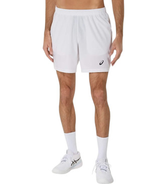 Asics para hombre. 2041A344 Short Court 7in blanco (XL), Deportivo, Tenis/Padel, Multideporte, Poliéster Reciclado, Sostenible