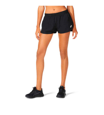 Asics para mujer. 2012C340 Shorts Core Split negro (L), Deportivo, Multideporte, Poliéster Reciclado