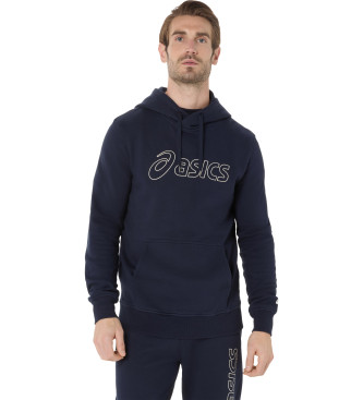Asics para hombre. 2031E187 Sudadera Logo Oth marino (S), Casual, Deportivo, Algodón, Multideporte, Sostenible