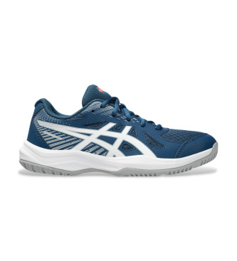 Asics para mujer/niña. 1074A045 Zapatillas Upcourt 6 azul (33.5), Plano, Cordones, Casual, Deportivo, Running, Multideporte, moda infantil