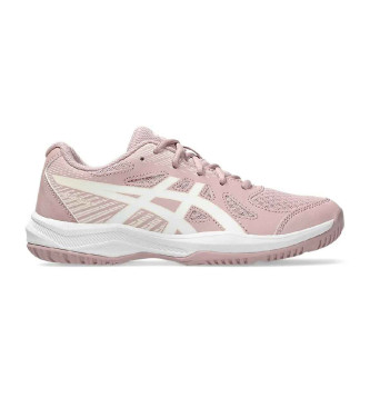 Asics unisex para niños. 1074A045 Zapatillas Upcourt 6 Gs rosa (39), Plano, Cordones, Casual, Deportivo, Multideporte, moda infantil