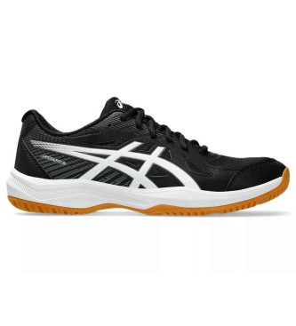 Asics para hombre. 1071A104 Zapatillas UPCOURT 6 negro (6H), Plano, Cordones, Deportivo, Tenis/Padel