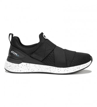 Fluchos para mujer. AT112 Zapatillas AT112 Negro (37), Tela, Plano, 1 a 3cm, Velcro, Casual, Deportivo, Running, Sportswear, Multideporte