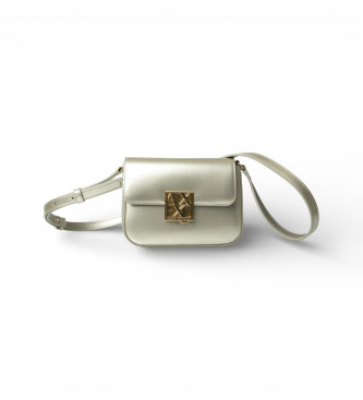A|X Armani Exchange para mujer. XW002170AF21362U1046 Bolso bandolera mini dorado (OSFA), Casual, Poliuretano