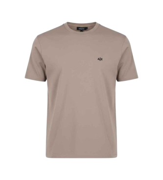 A|X Armani Exchange para hombre. XM001568AF10358U6107 Camiseta básica taupe (S), Casual, Algodón, Manga corta