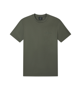 A|X Armani Exchange para hombre. XM001281AF10361M8317 Camiseta Diario verde (XXL), Casual, Algodón, Manga corta
