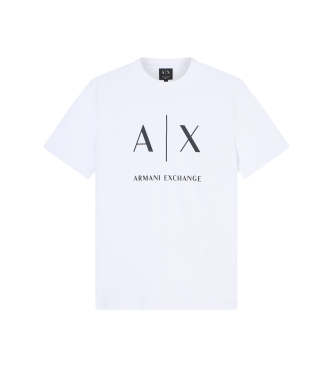 A|X Armani Exchange para hombre. XM002683AF10356U0002 Camiseta Logo blanco (XL), Casual, Algodón, Manga corta