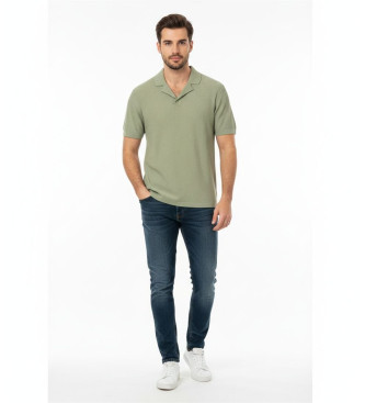 A|X Armani Exchange para hombre. XM002165AF20139U7210 Polo contemporáneo verde (XL), Casual, Algodón, Manga corta